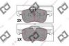 DJ PARTS BP2212 Brake Pad Set, disc brake